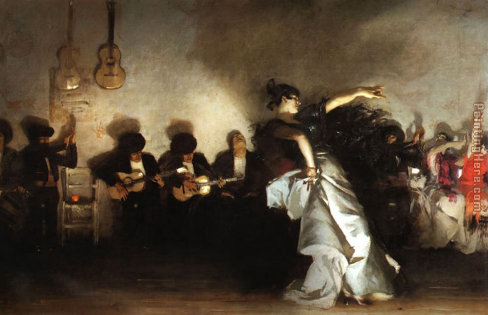 El Jaleo painting - John Singer Sargent El Jaleo art painting